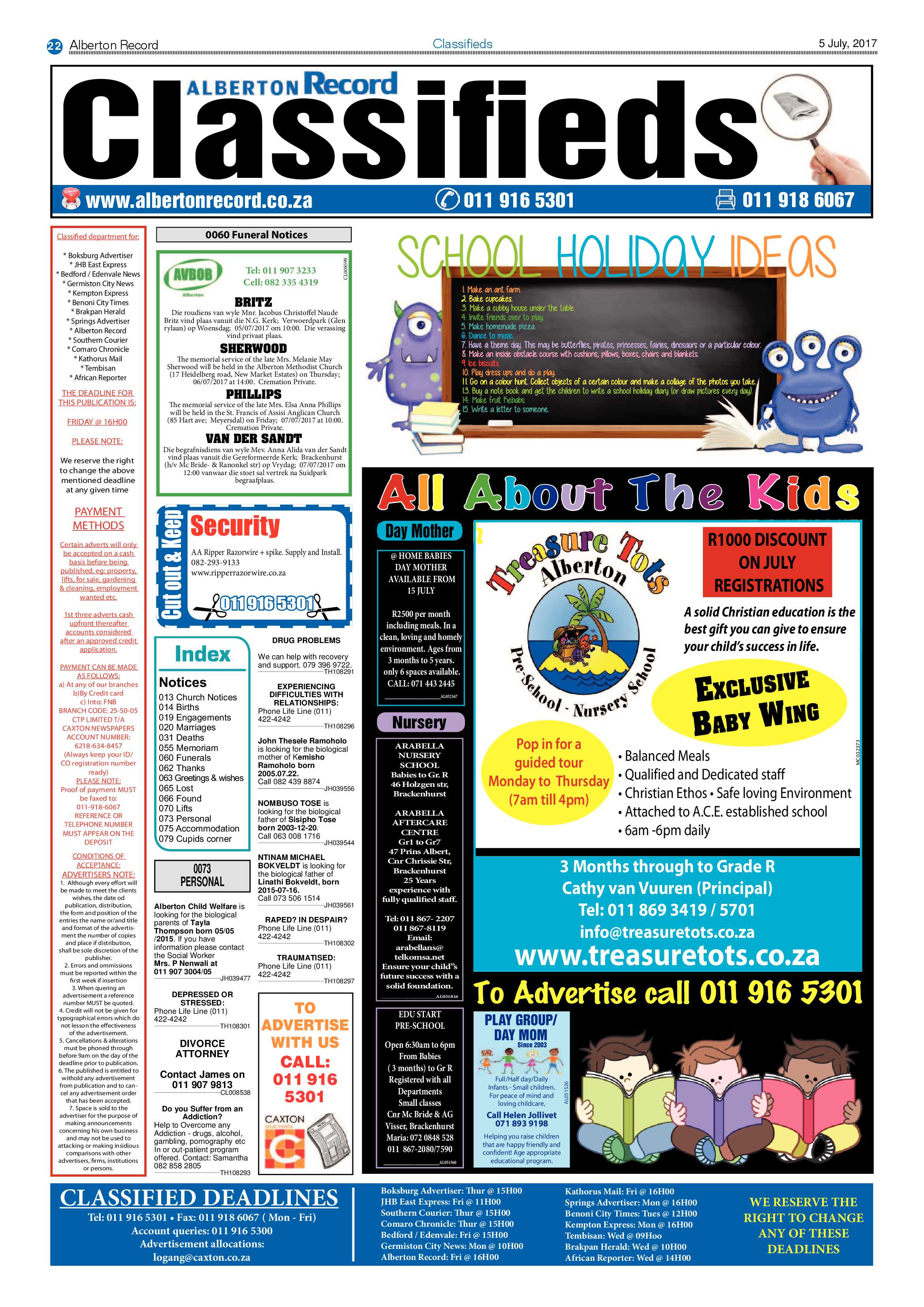 Alberton Record 4 July 2017 page 22
