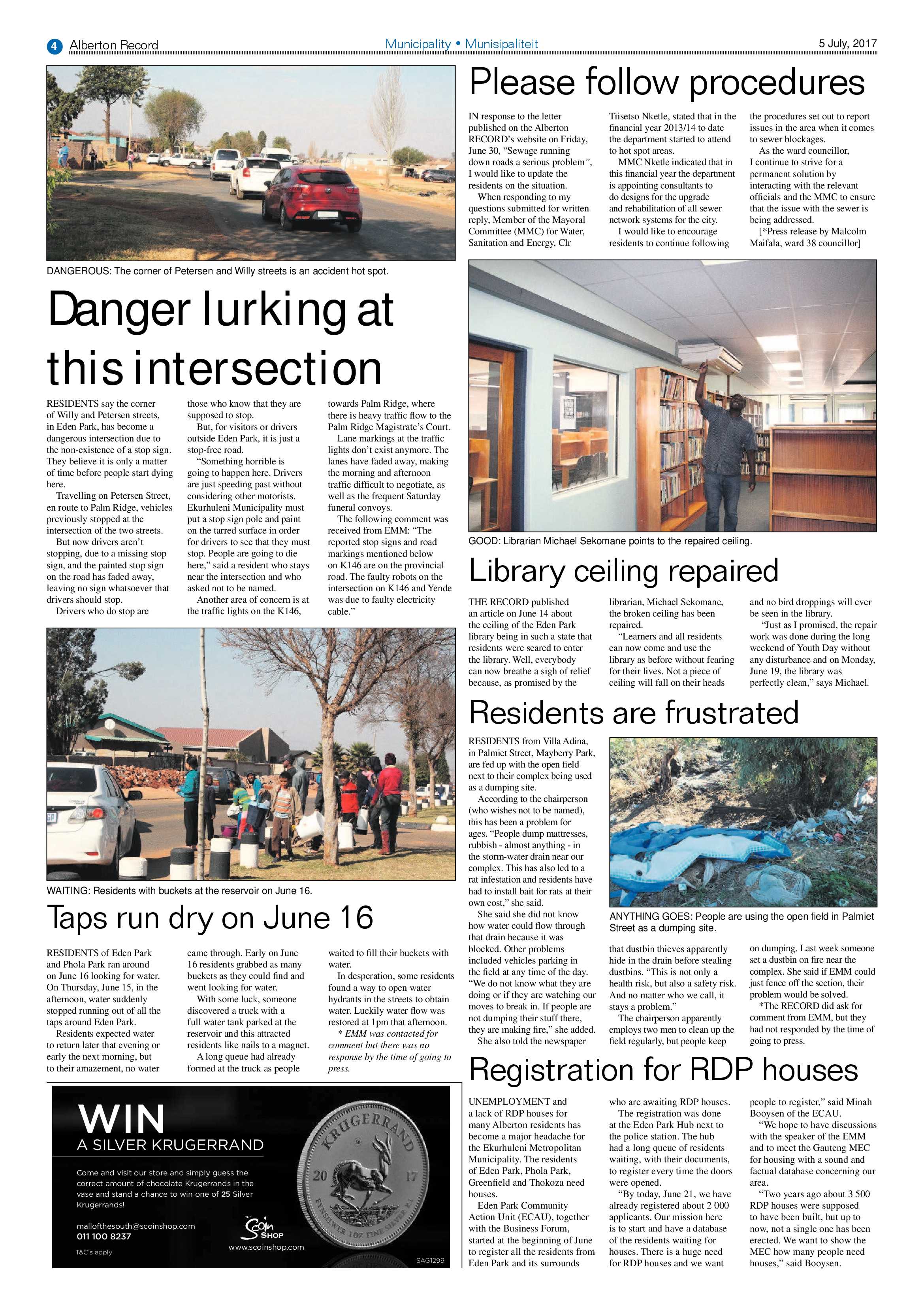 Alberton Record 4 July 2017 page 4