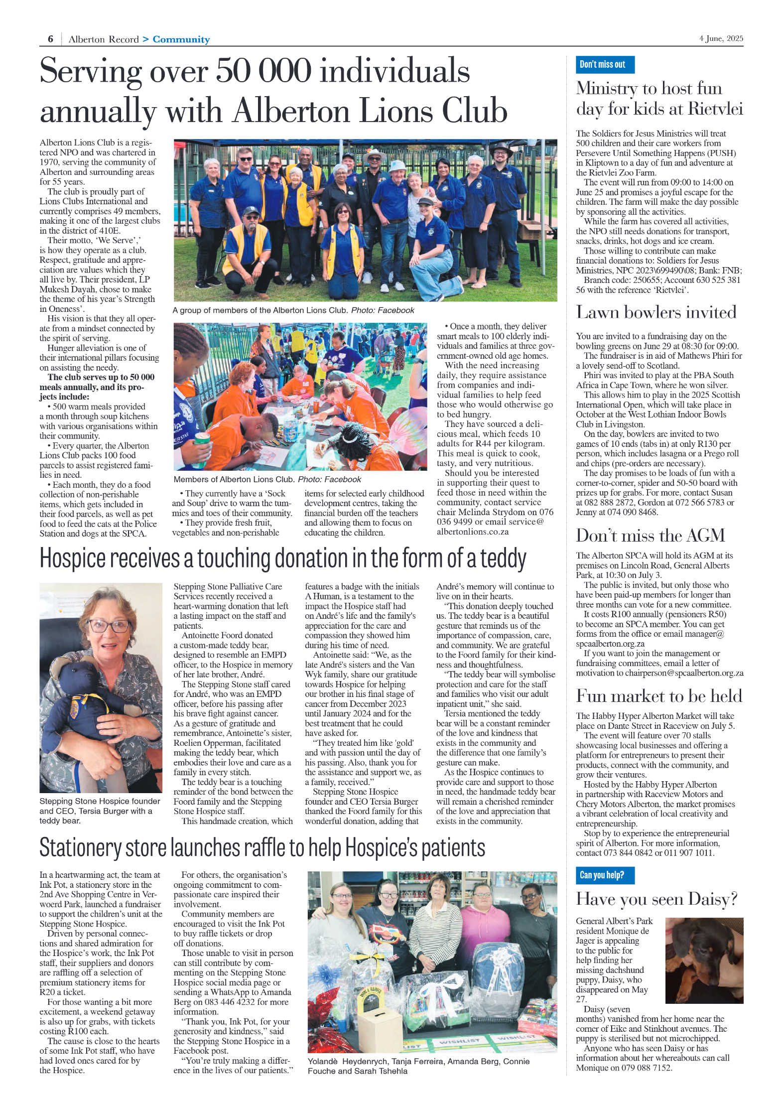 Alberton Record 4 June 2025 page 6