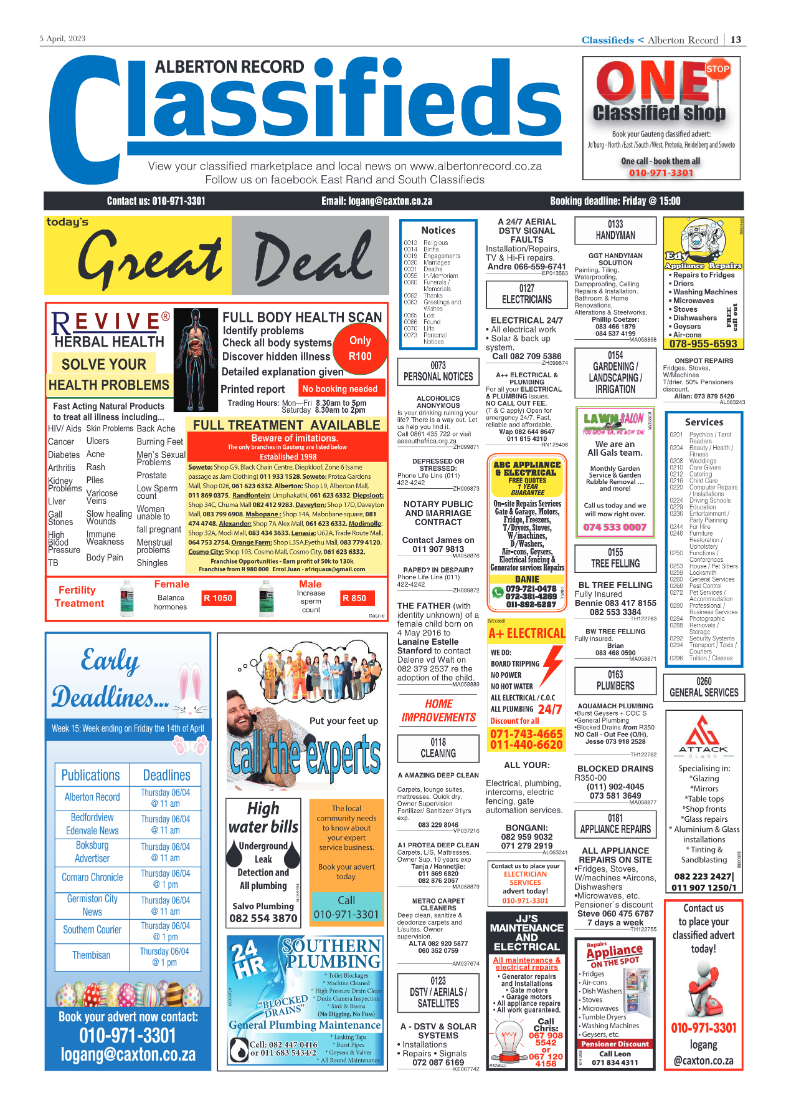 Alberton Record 5 April 2023 page 13