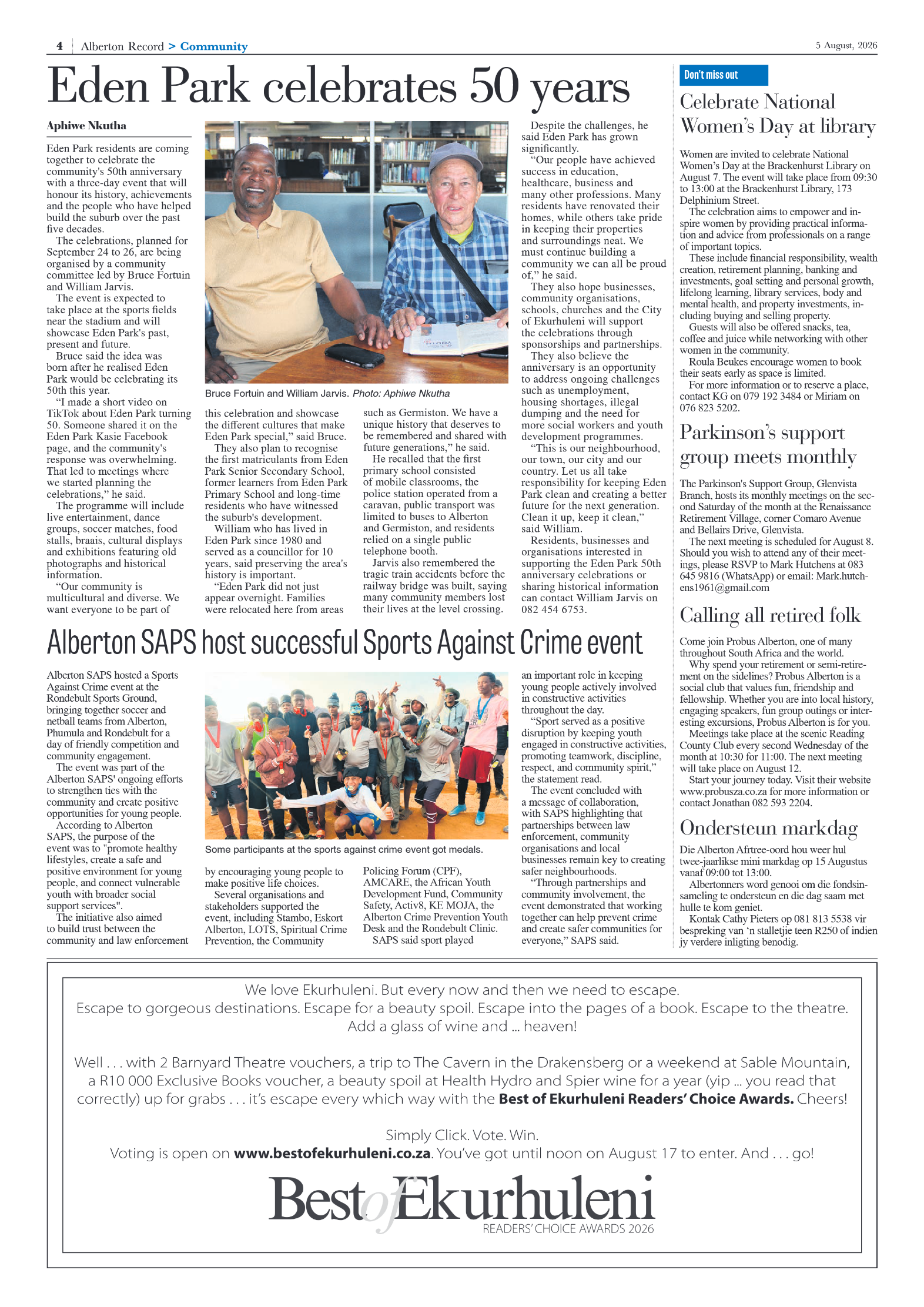 Alberton Record 5 August 2026 page 6