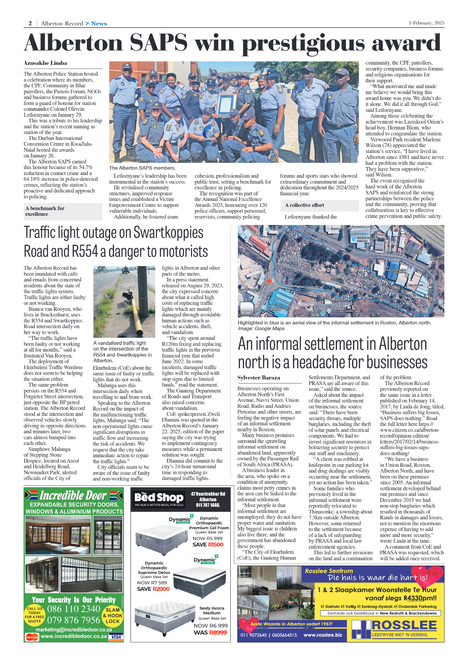 Alberton Record 5 February 2025 page 2