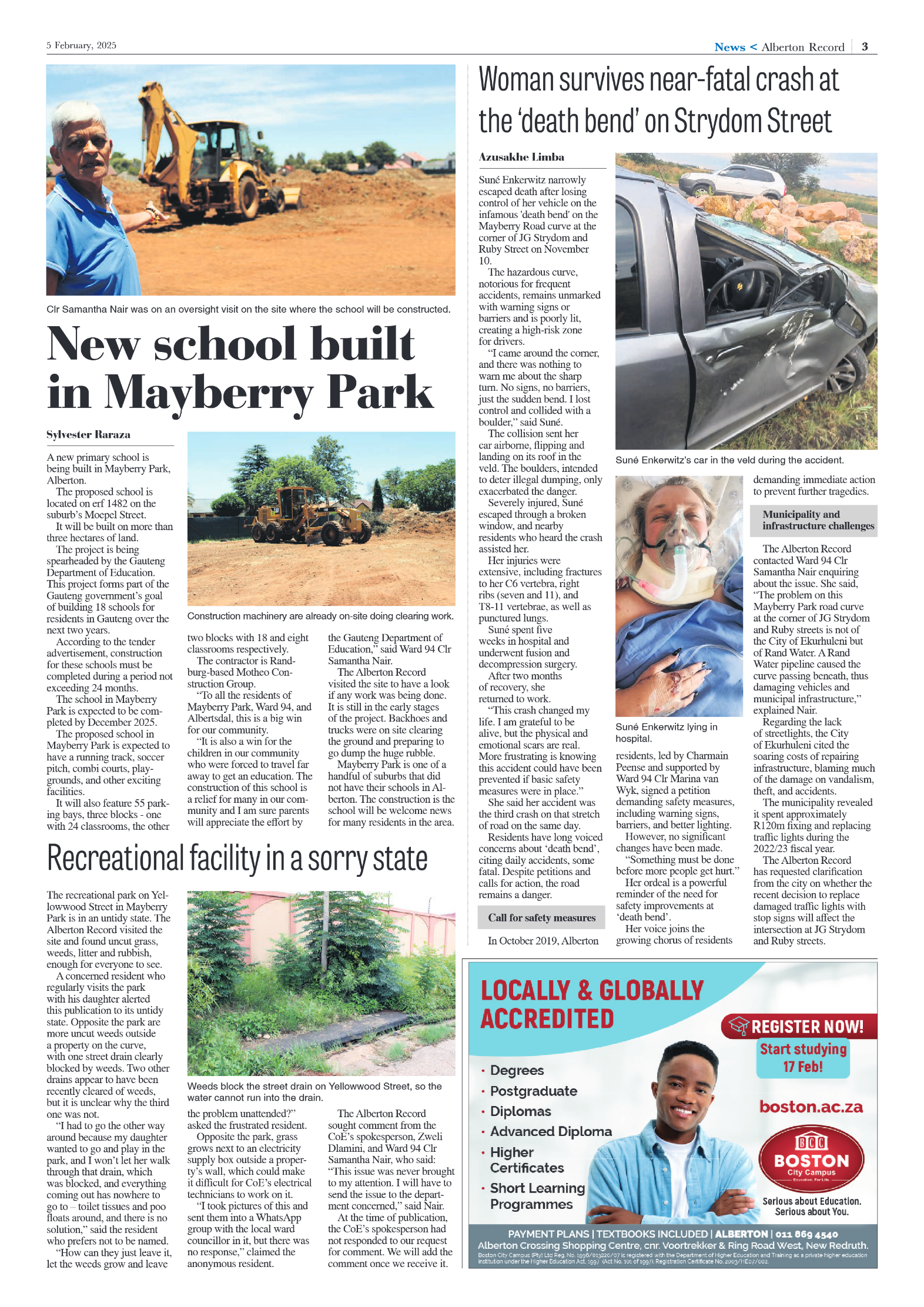 Alberton Record 5 February 2025 page 3