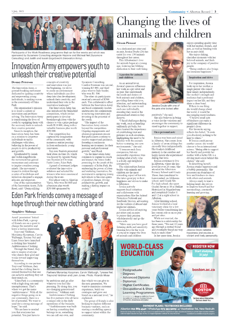 Alberton Record 5 July 2023 page 3