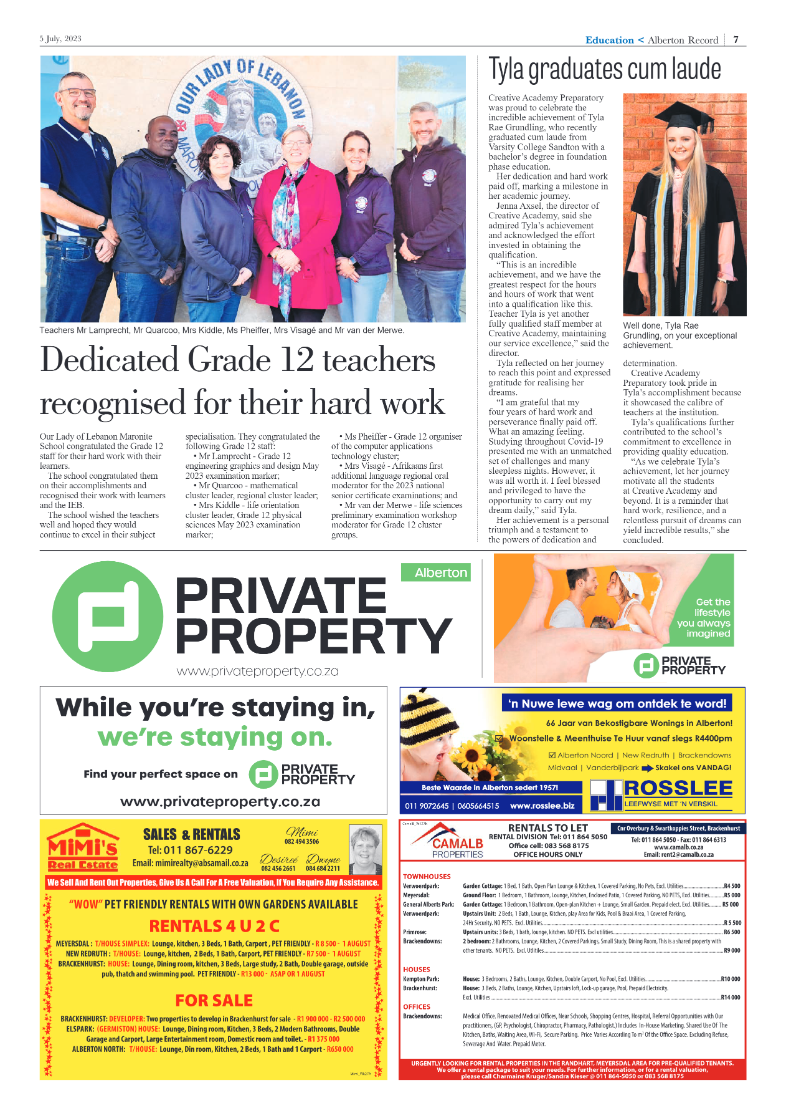 Alberton Record 5 July 2023 page 7