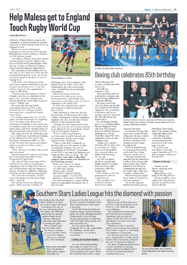 Alberton Record 5 June 2024 page 11