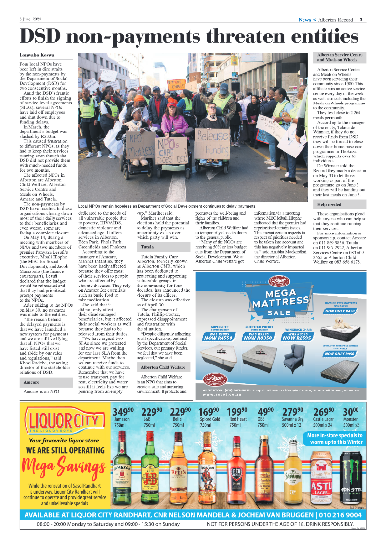 Alberton Record 5 June 2024 page 3