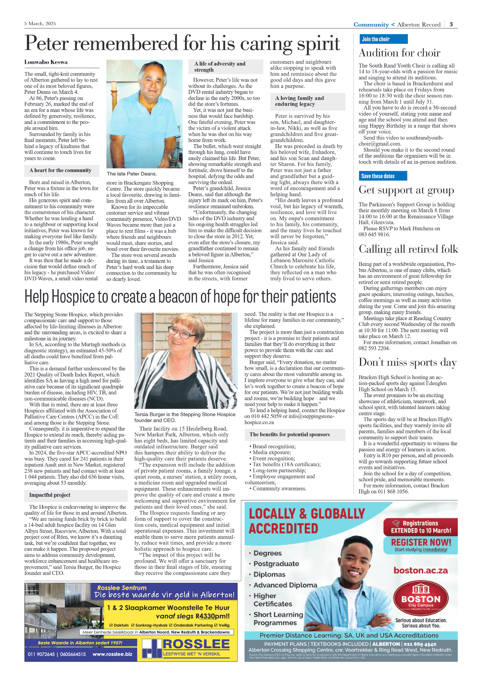 Alberton Record 5 March 2025 page 3