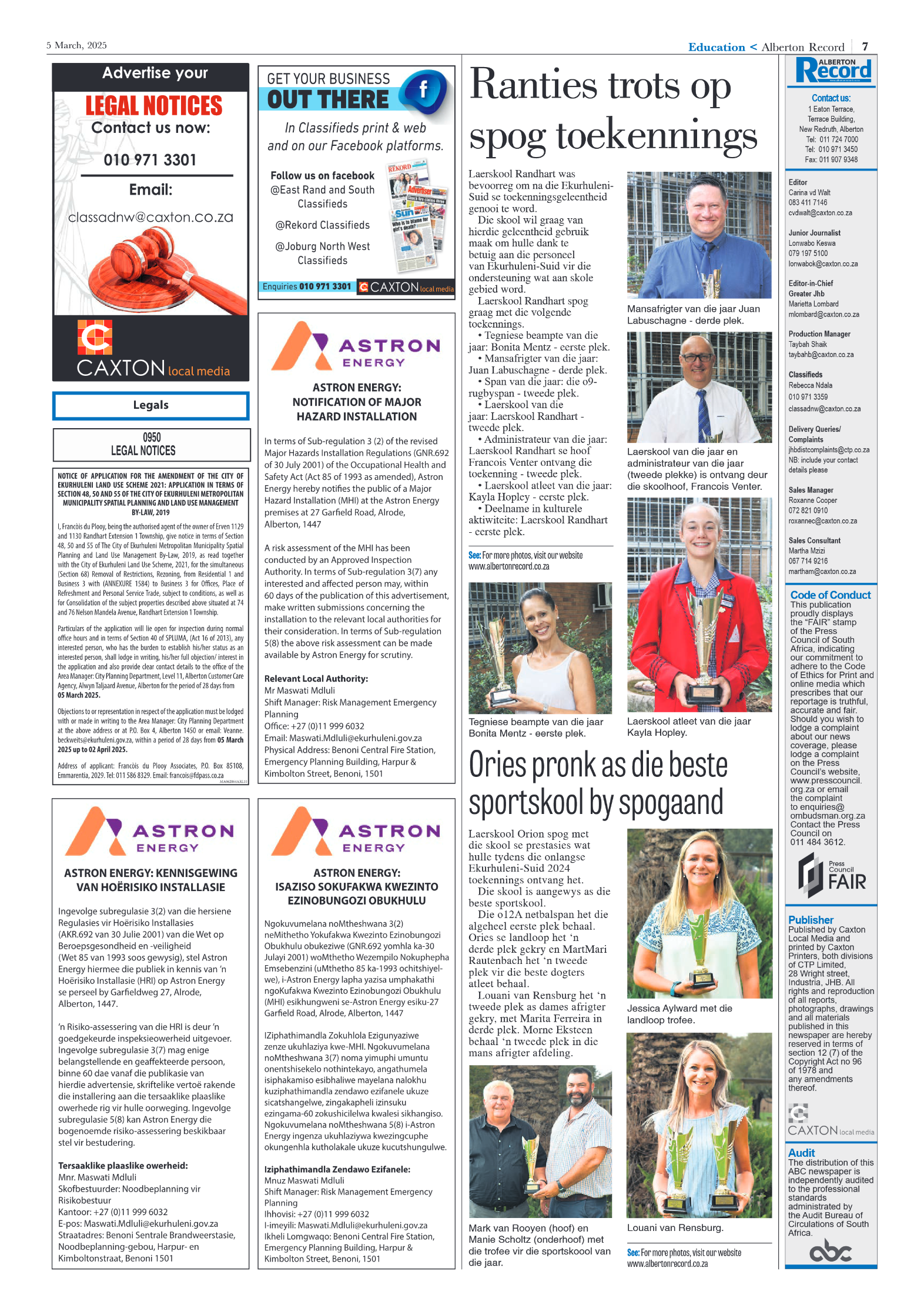 Alberton Record 5 March 2025 page 7
