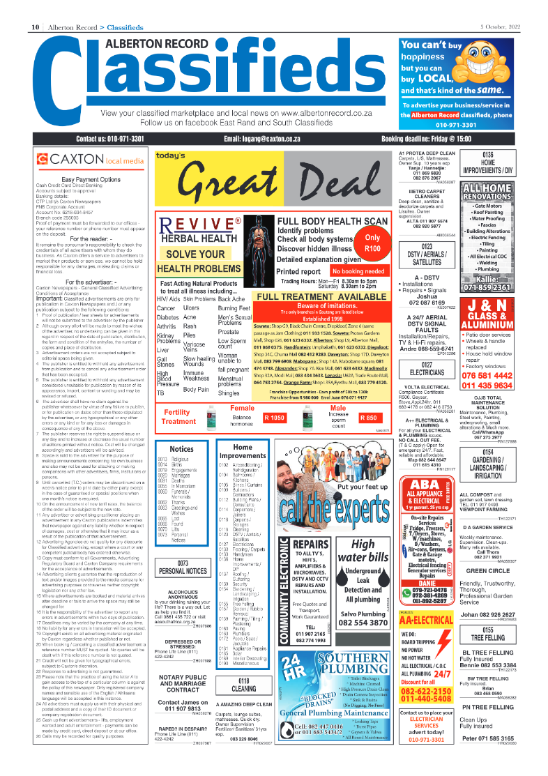 Alberton Record 5 October 2022 page 12