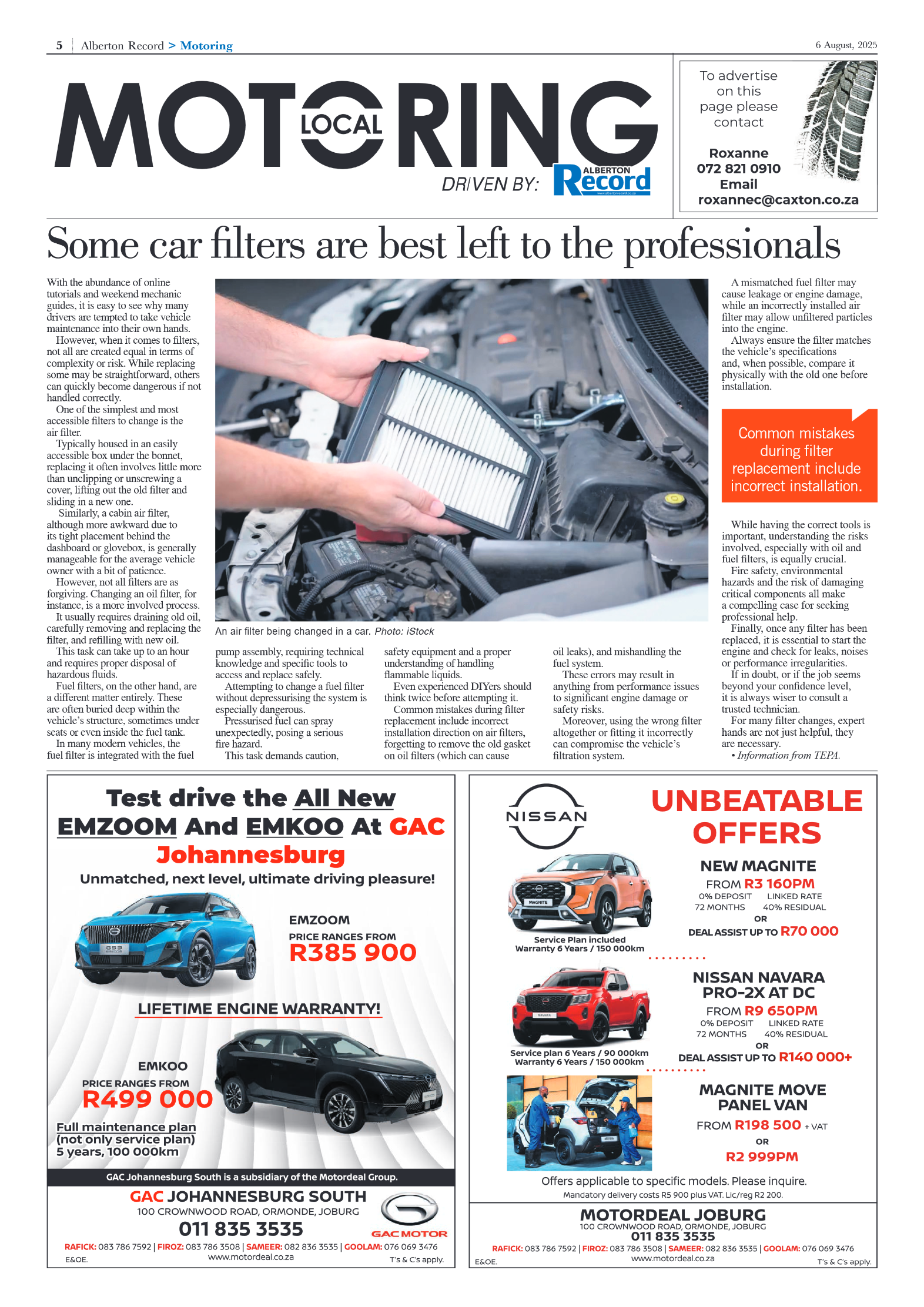 Alberton Record 6 August 2025 page 5