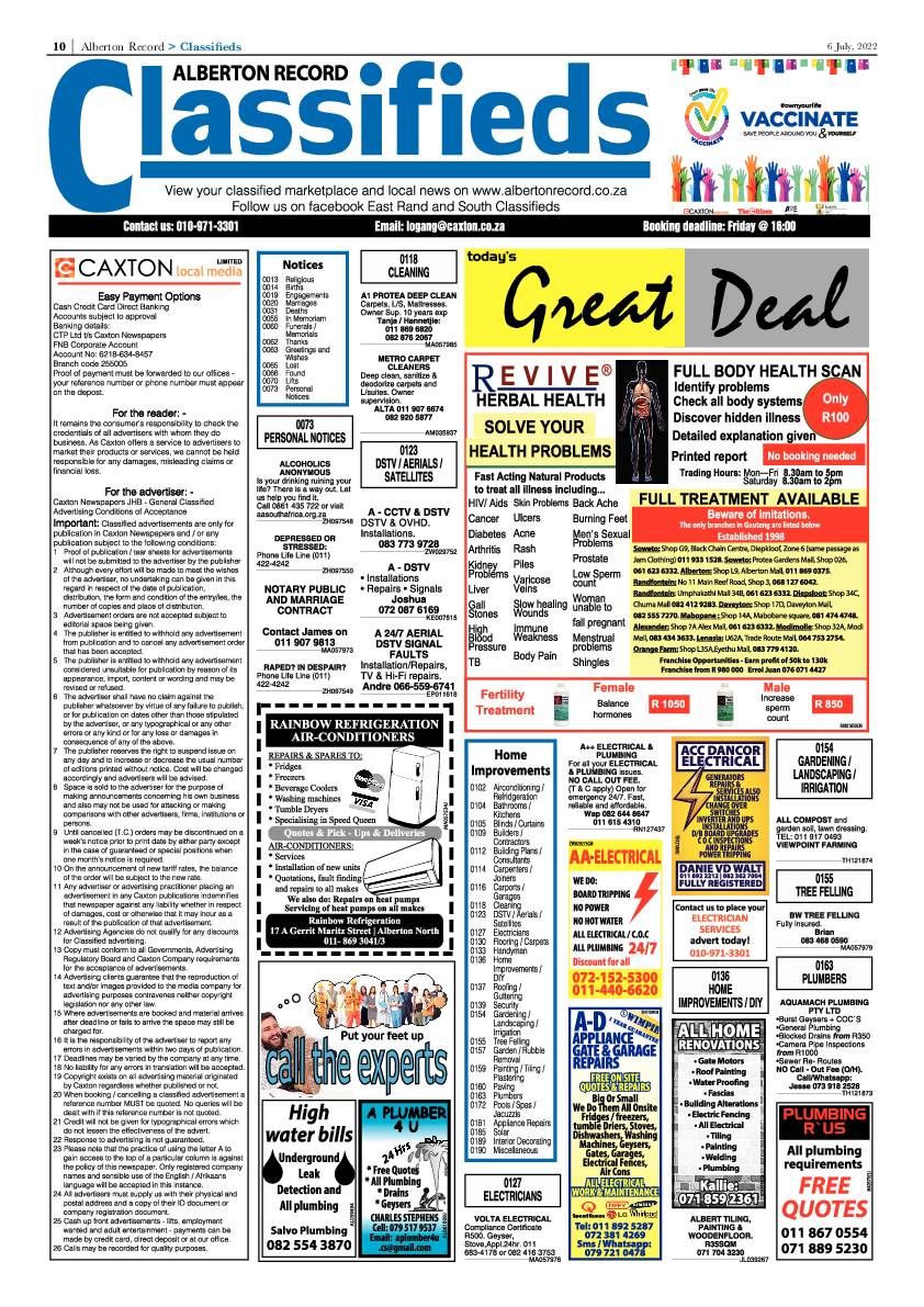 Alberton Record 6 July 2022 page 12