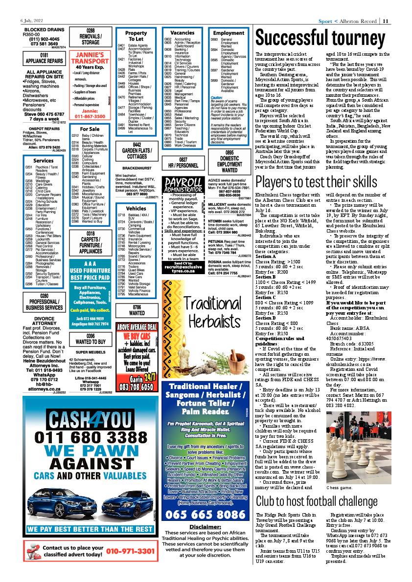 Alberton Record 6 July 2022 page 13