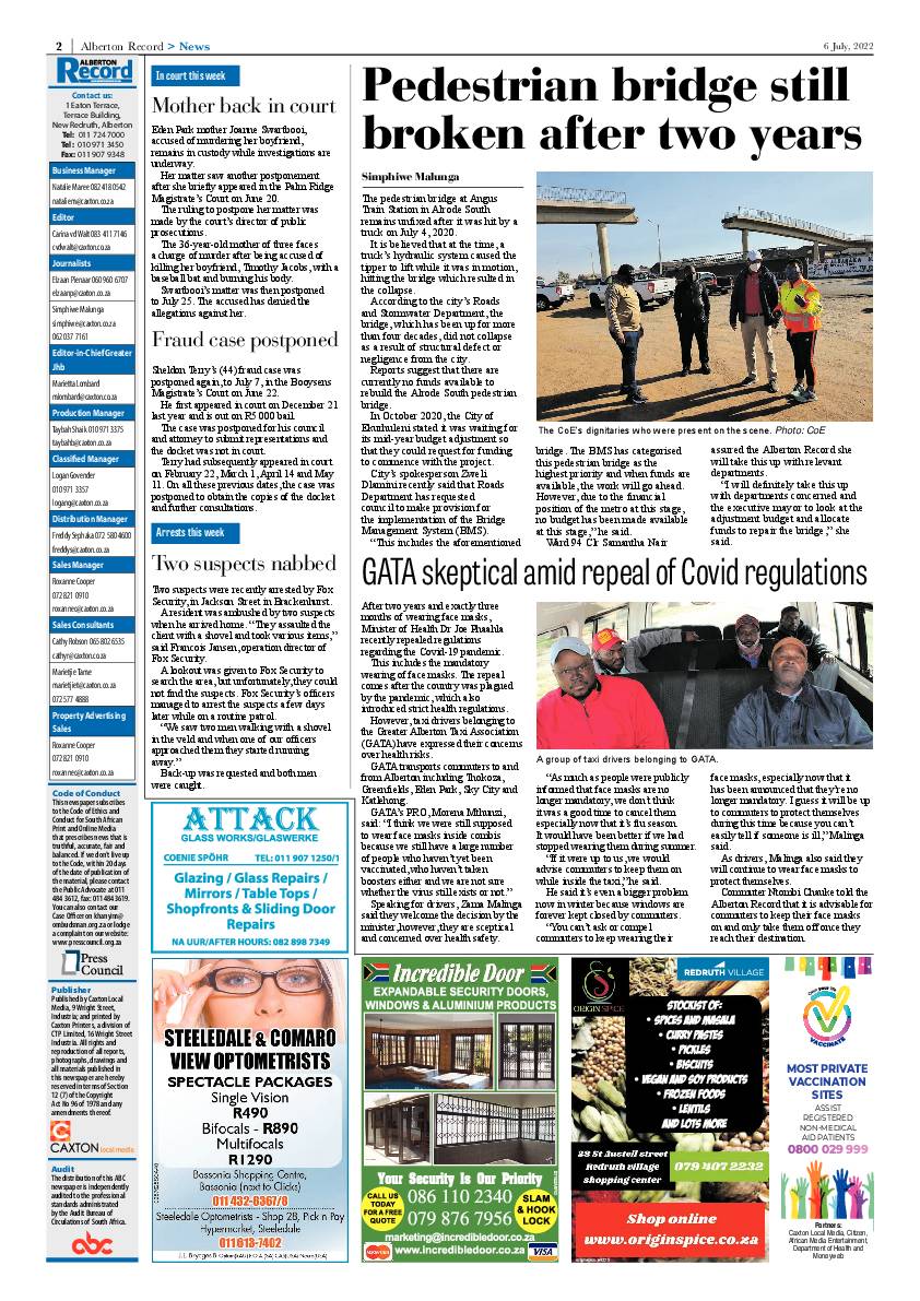 Alberton Record 6 July 2022 page 4
