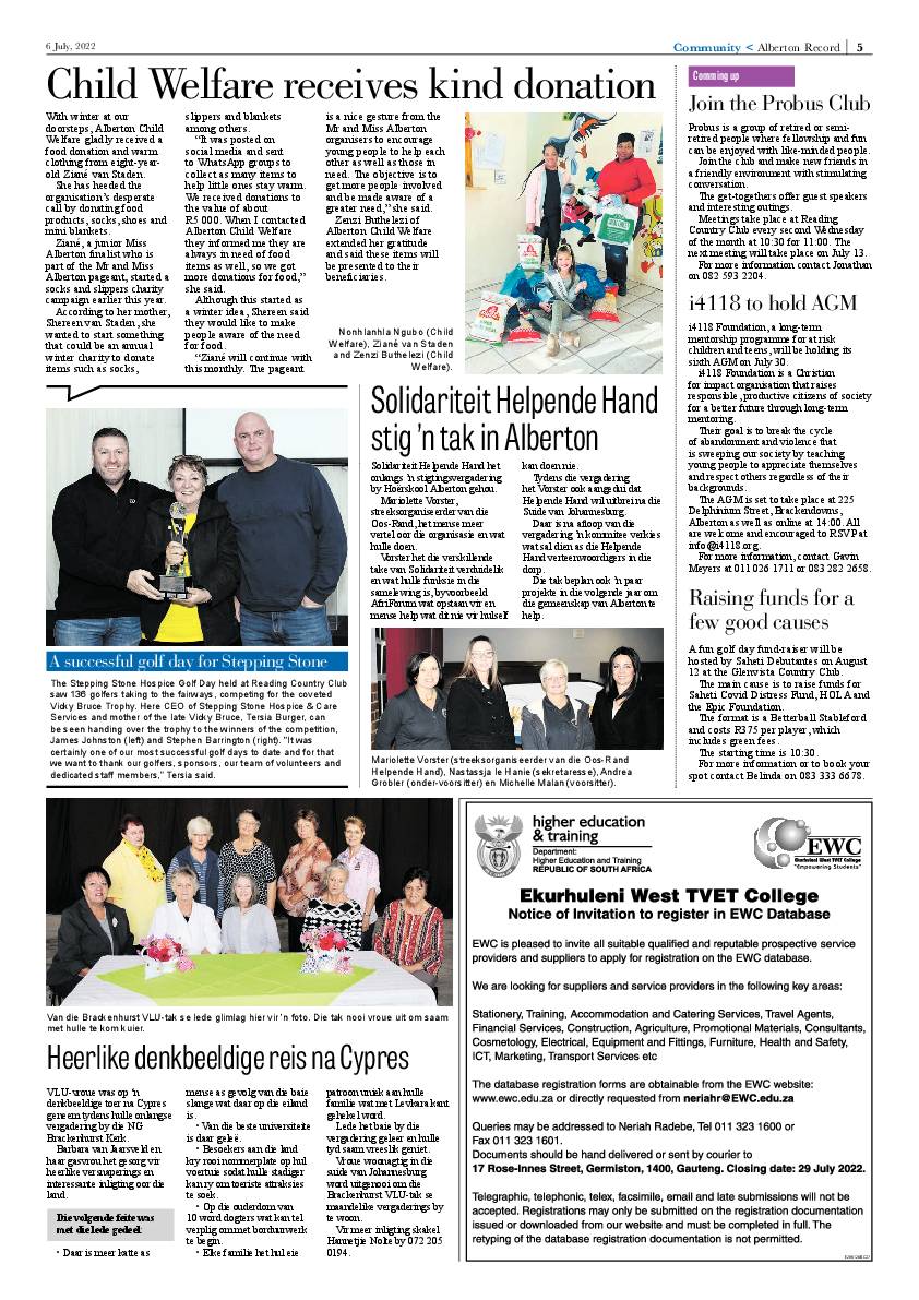 Alberton Record 6 July 2022 page 7