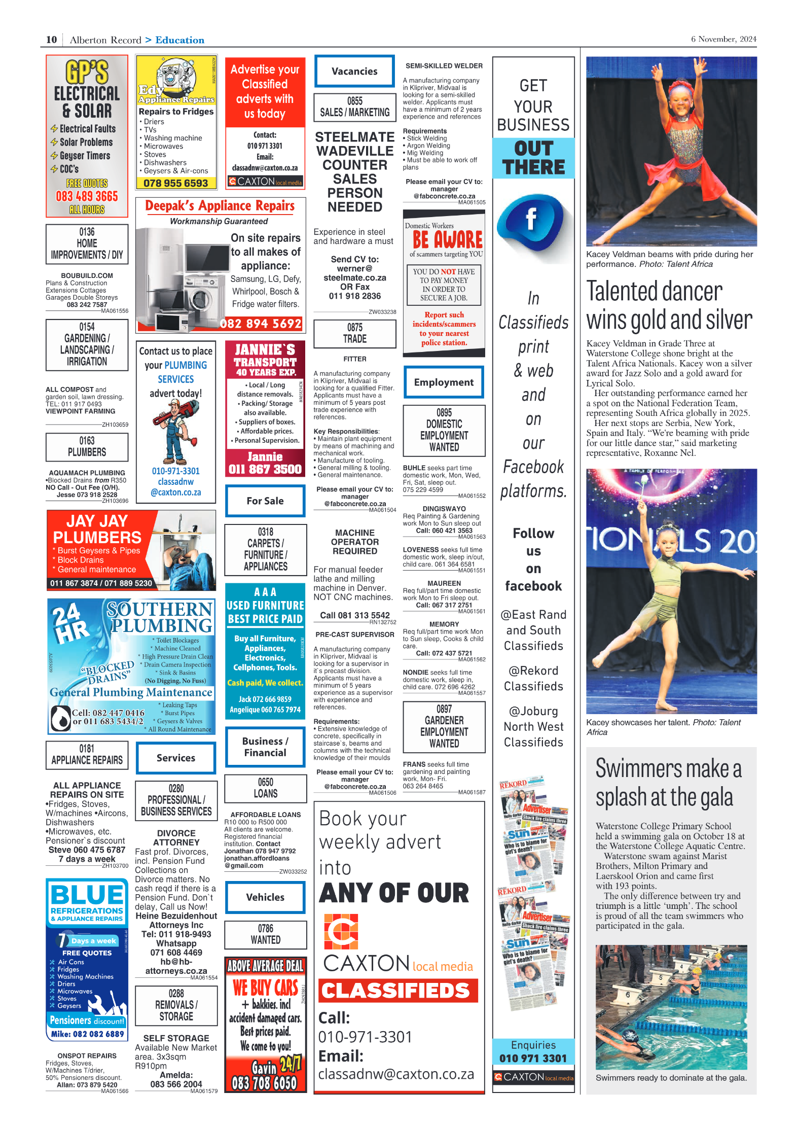 Alberton Record 6 Novemberr 2024 page 10