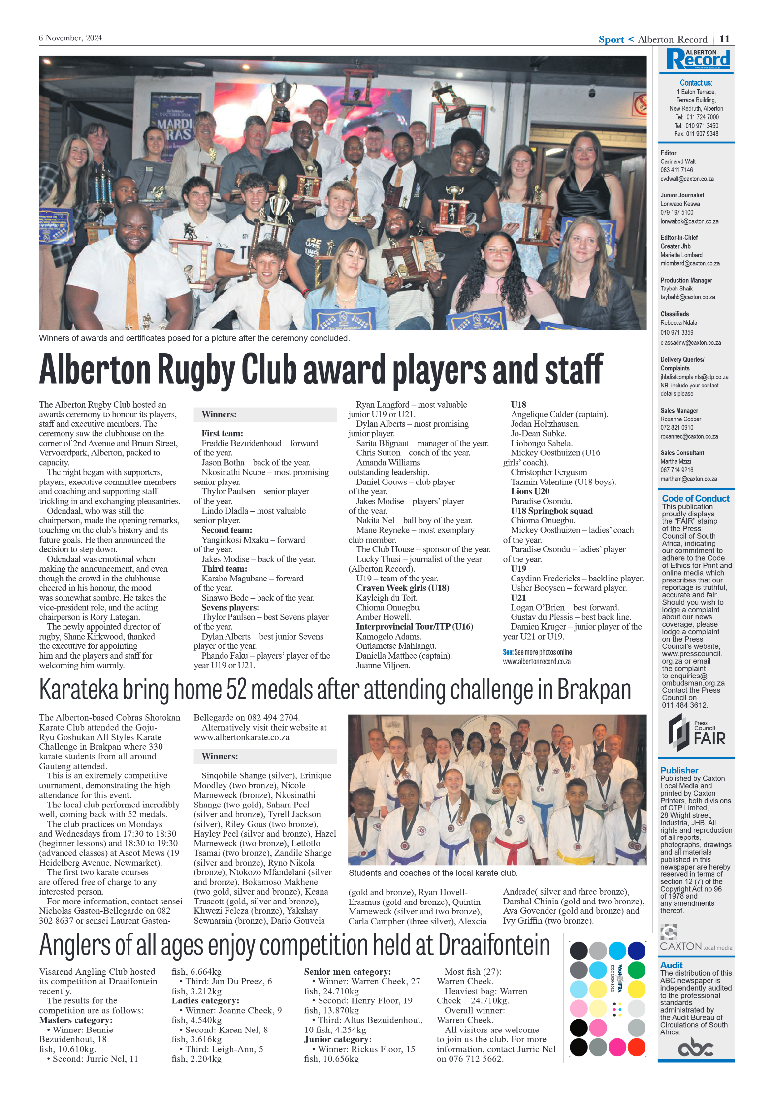 Alberton Record 6 Novemberr 2024 page 11