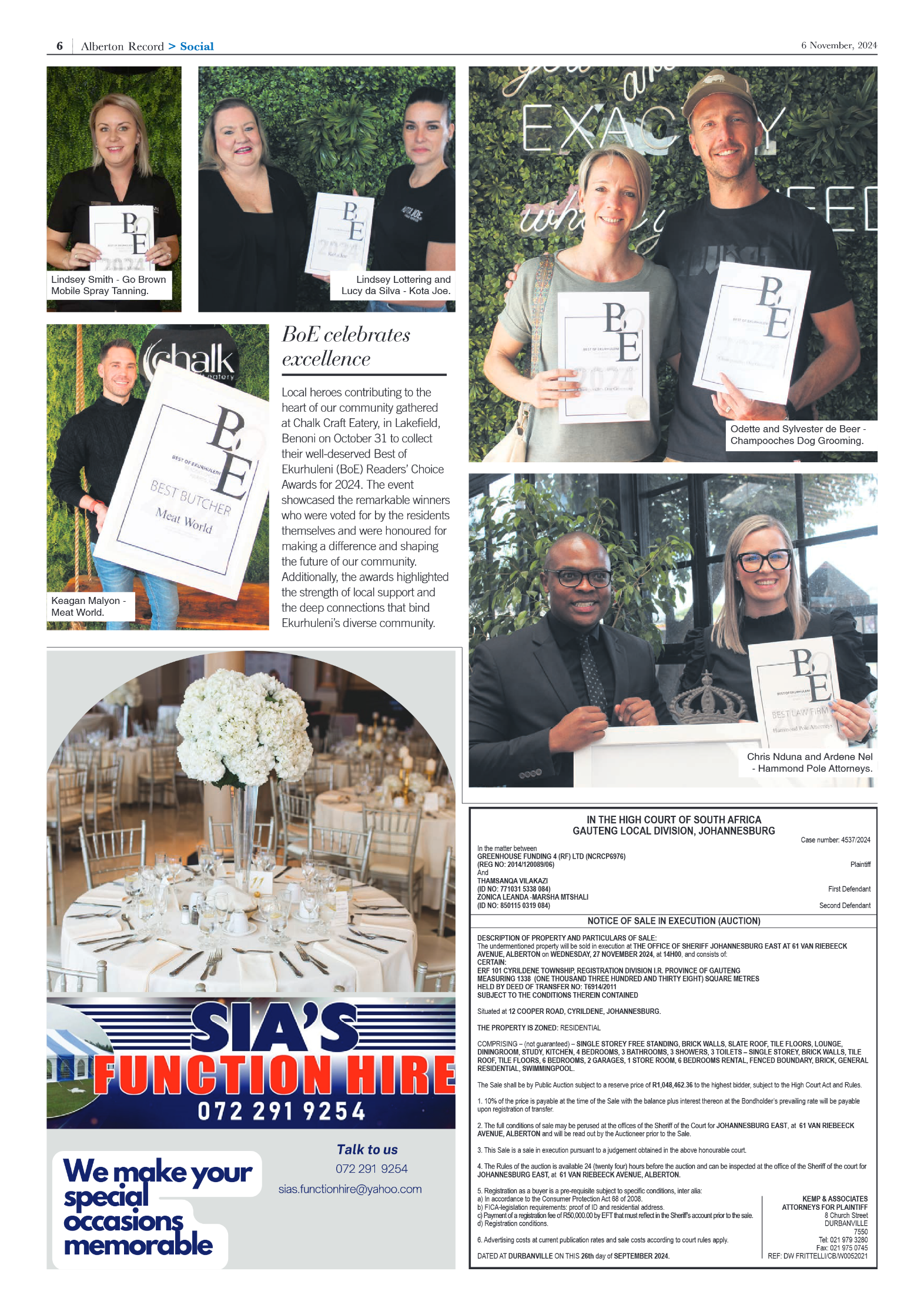 Alberton Record 6 Novemberr 2024 page 6