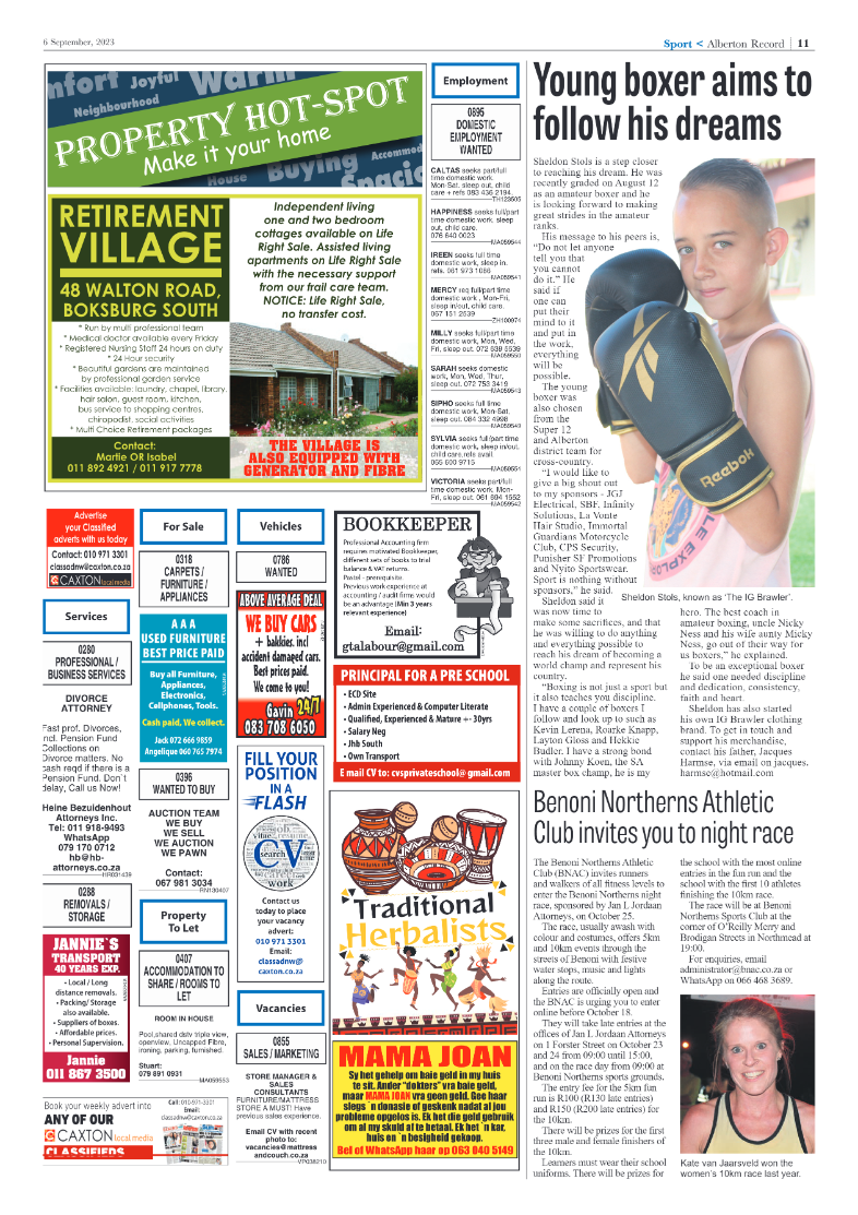 Alberton Record 6 September 2023 page 11
