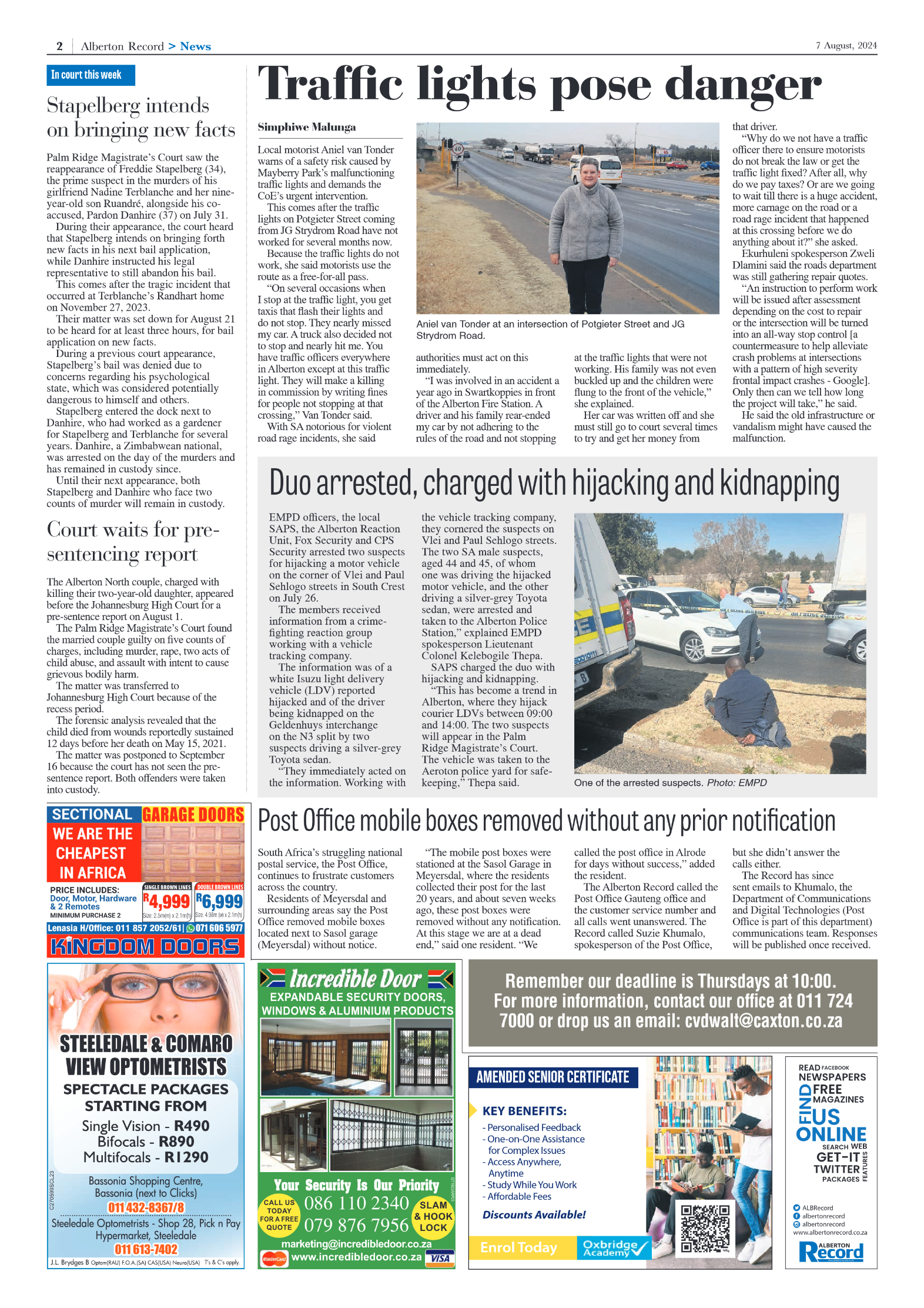 Alberton Record 7 August 2024 page 2