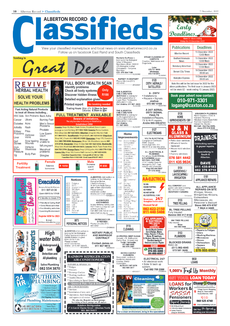 Alberton Record 7 Dec 2022 page 10