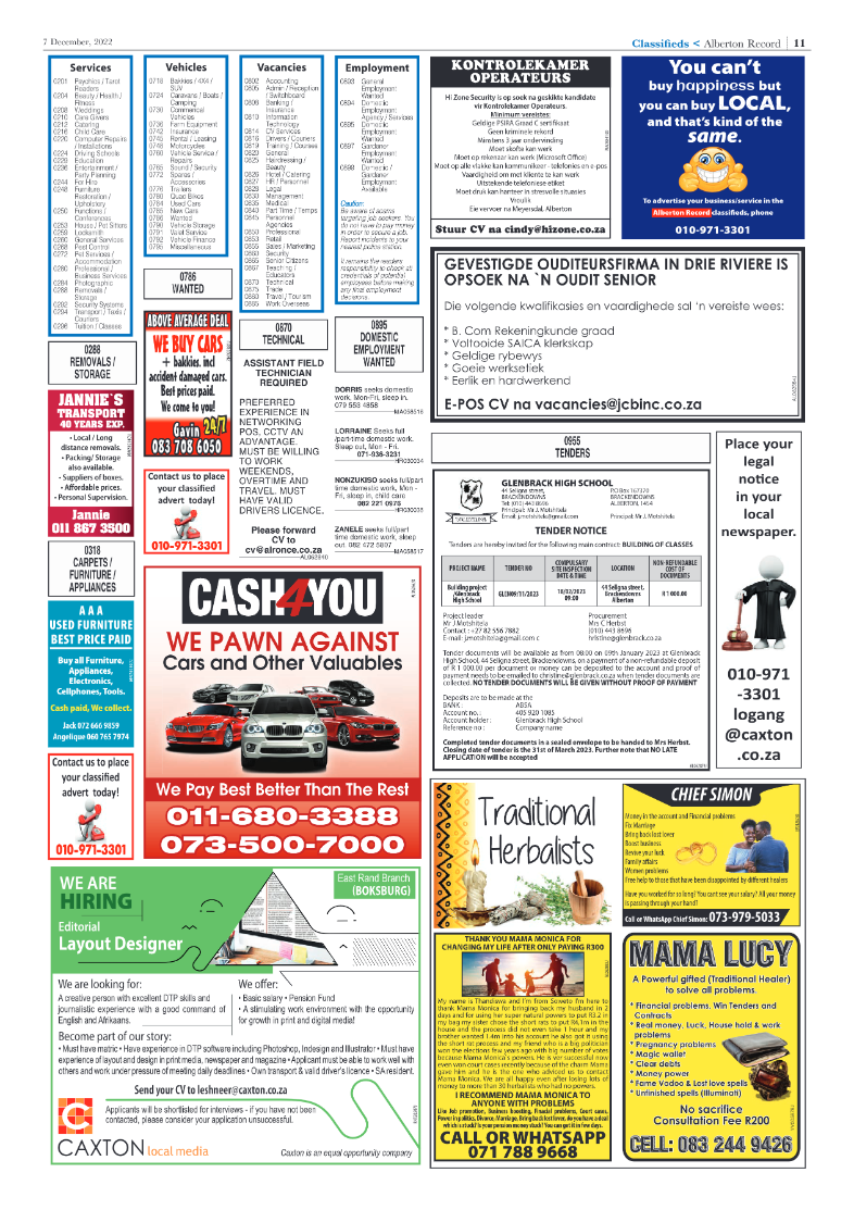 Alberton Record 7 Dec 2022 page 11