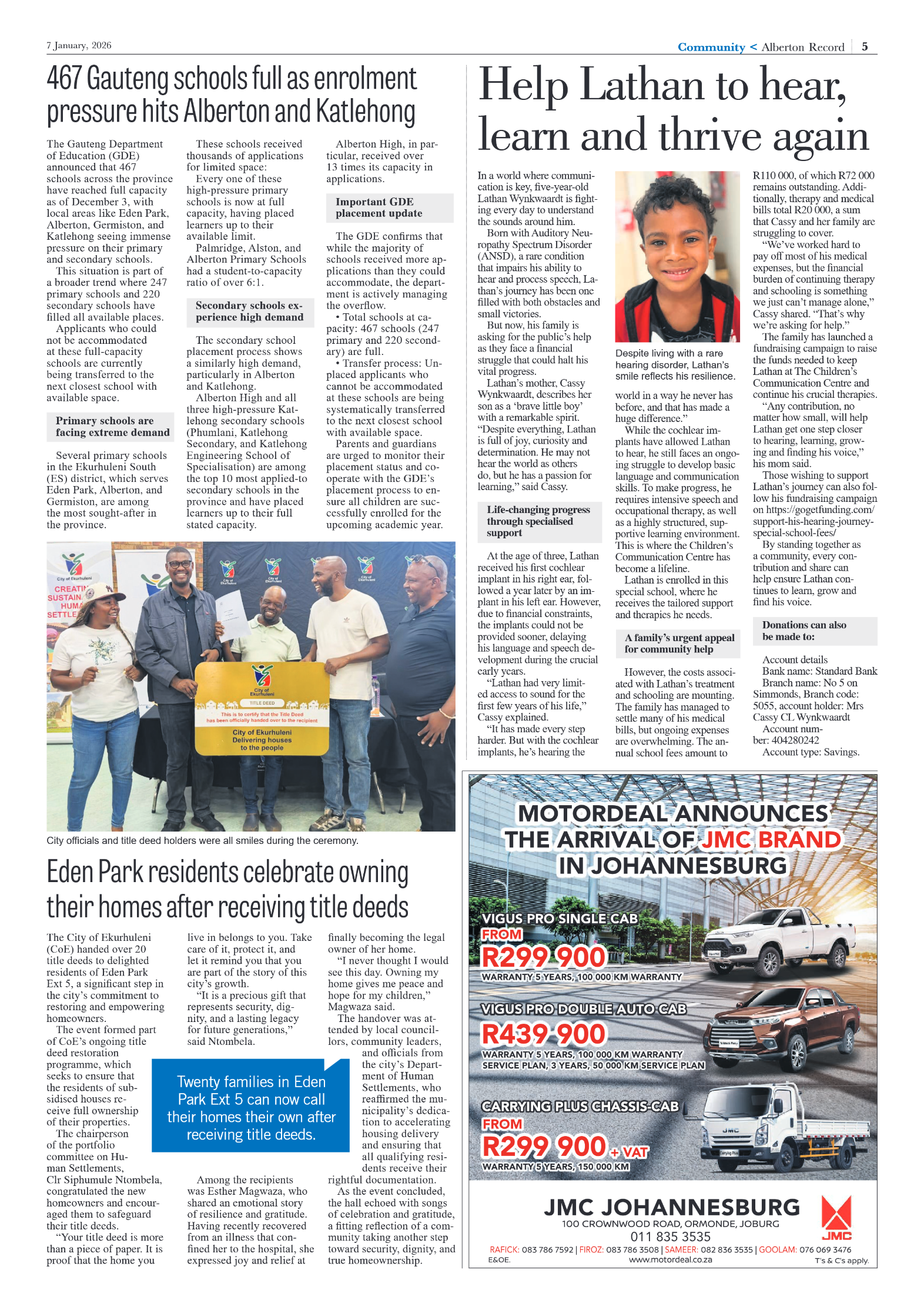 Alberton Record 7 January 2026 page 5