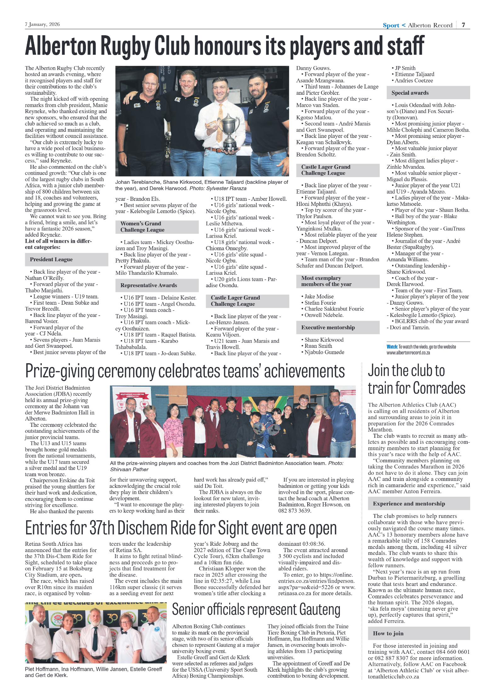 Alberton Record 7 January 2026 page 7
