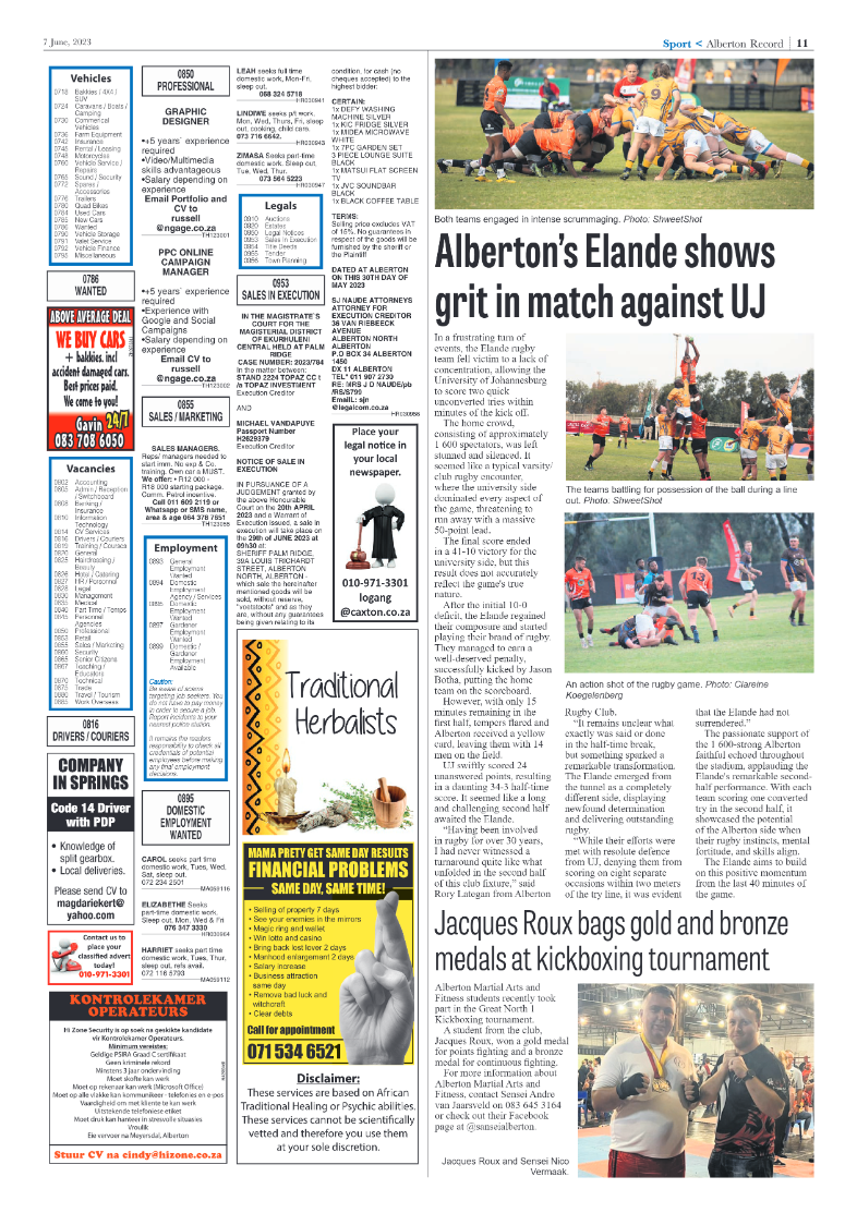 Alberton Record 7 June 2023 page 11