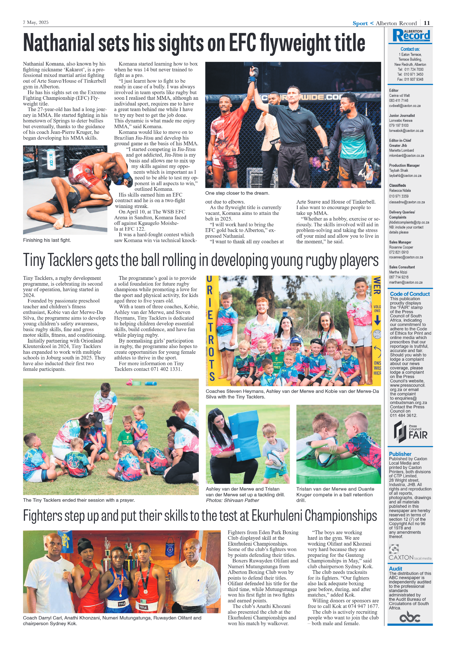 Alberton Record 7 May 2025 page 11