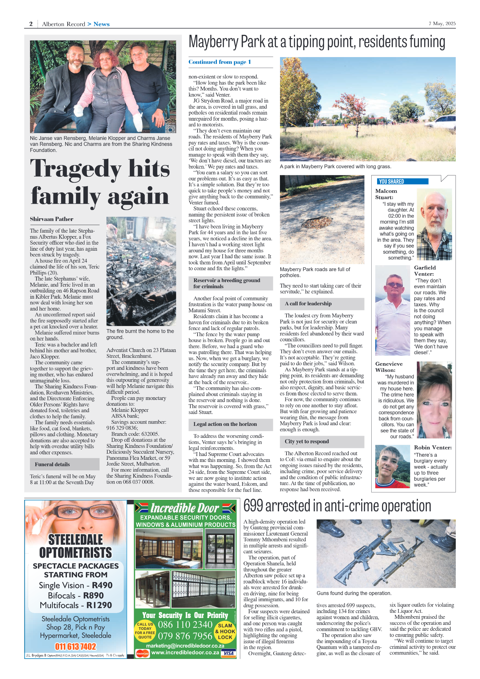 Alberton Record 7 May 2025 page 2