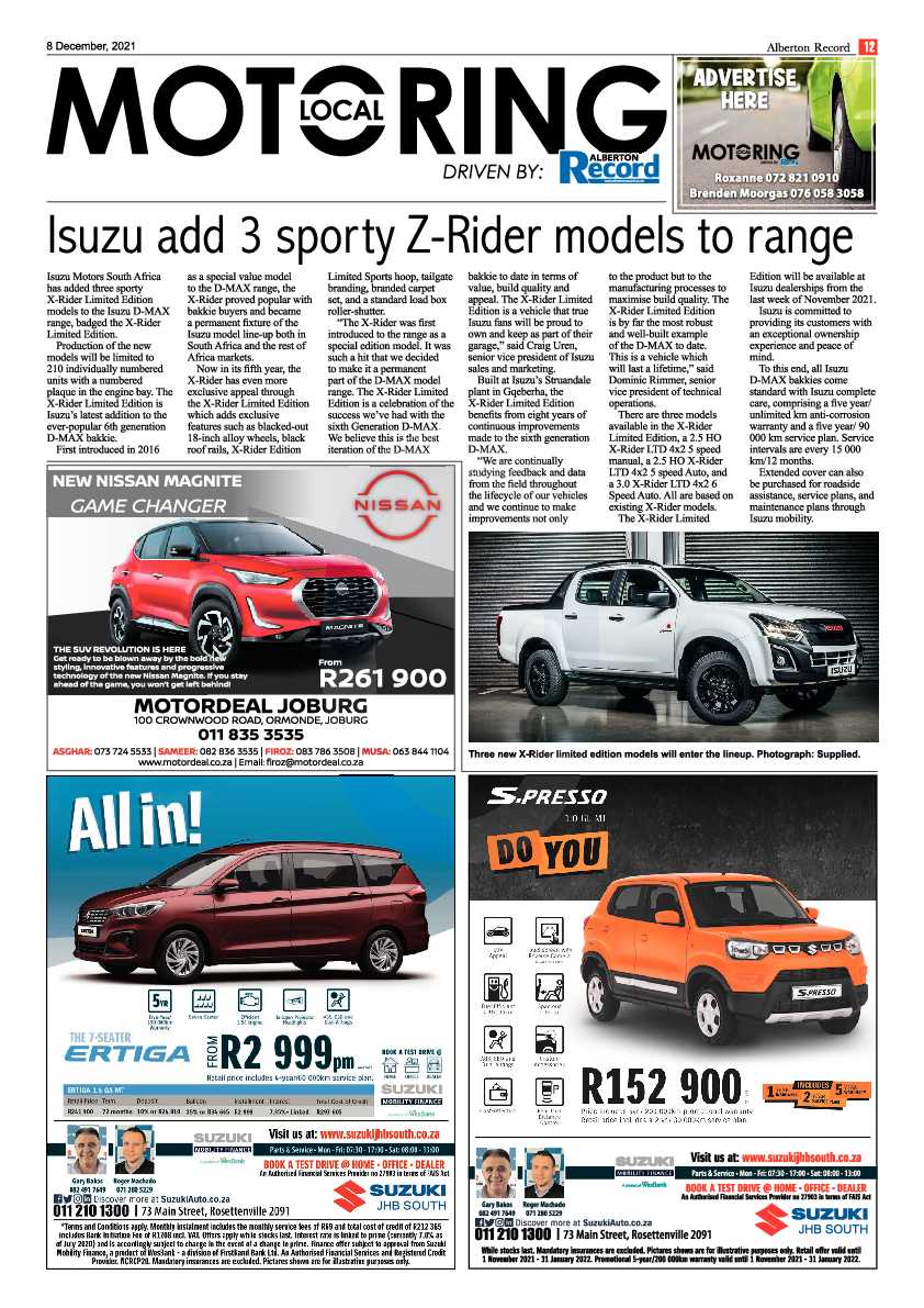 Alberton Record 8 December 2021 page 16