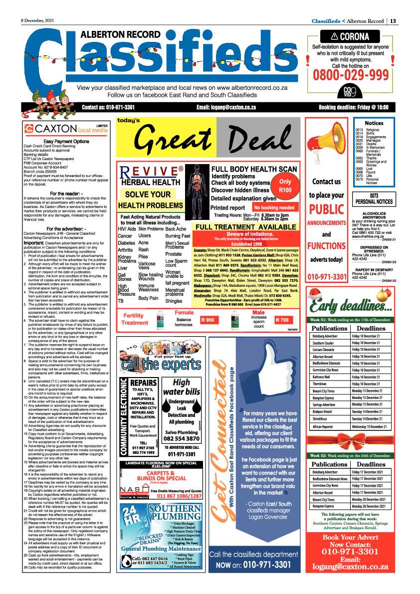 Alberton Record 8 December 2021 page 17