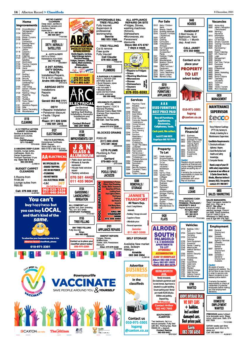 Alberton Record 8 December 2021 page 18