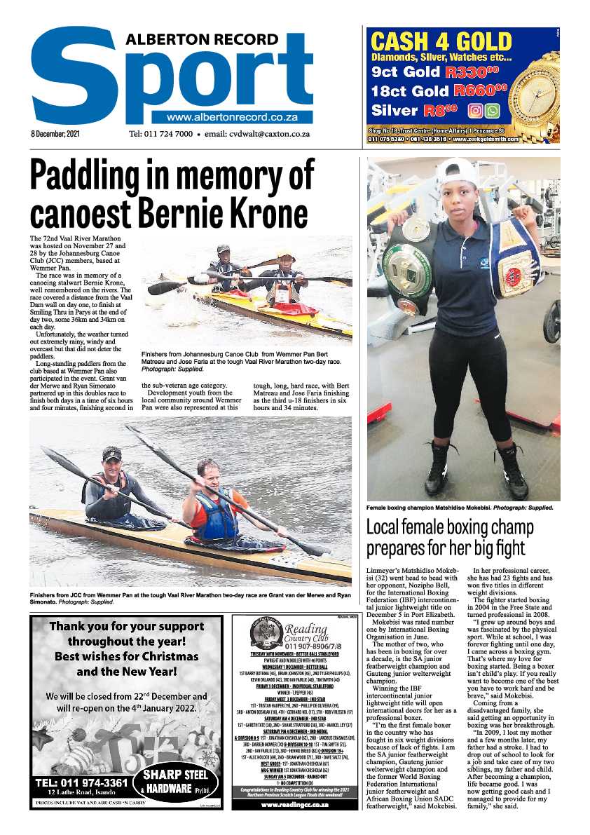 Alberton Record 8 December 2021 page 20
