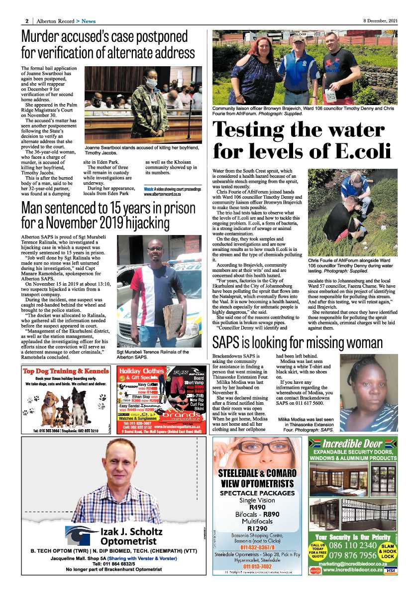 Alberton Record 8 December 2021 page 6