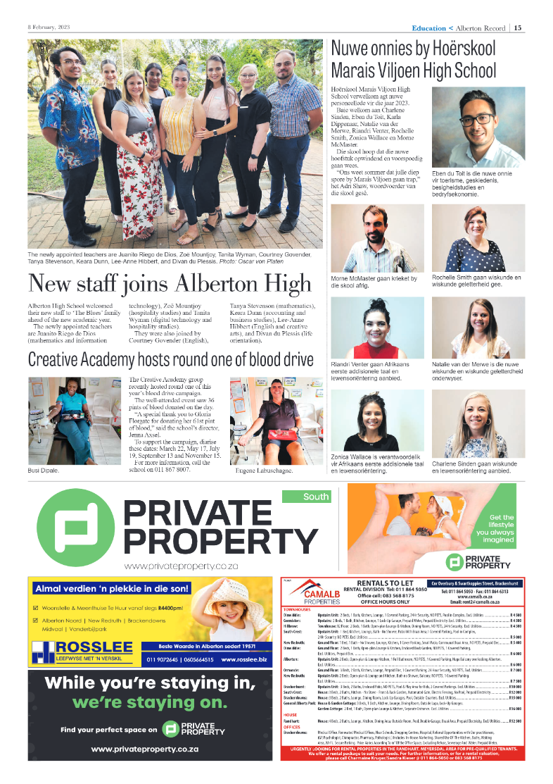Alberton Record 8 February 2023 page 15