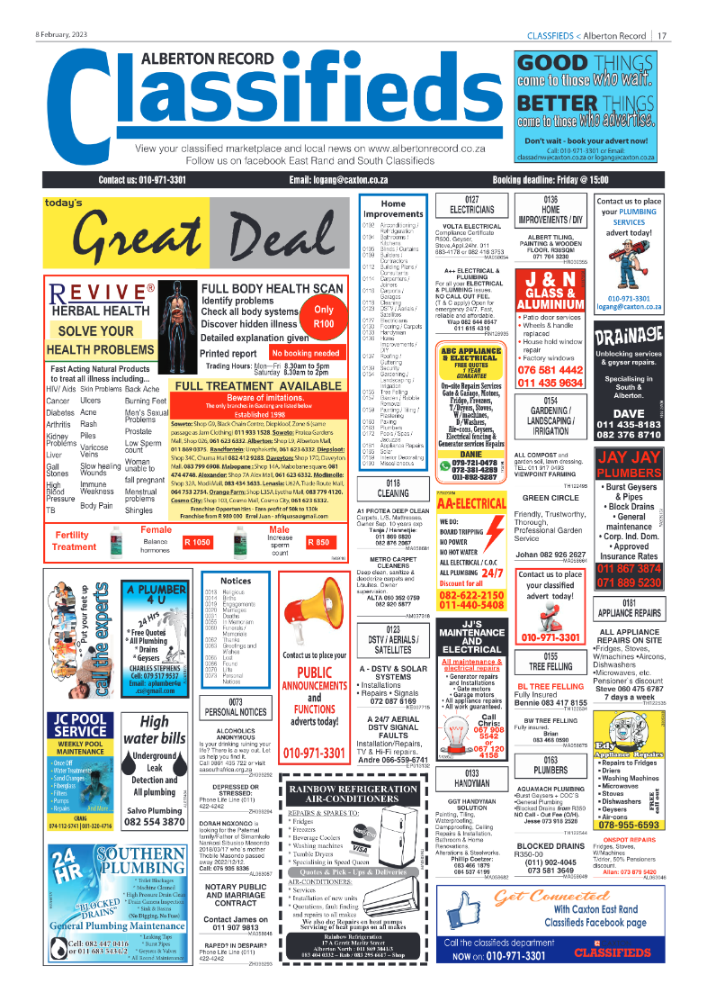 Alberton Record 8 February 2023 page 17