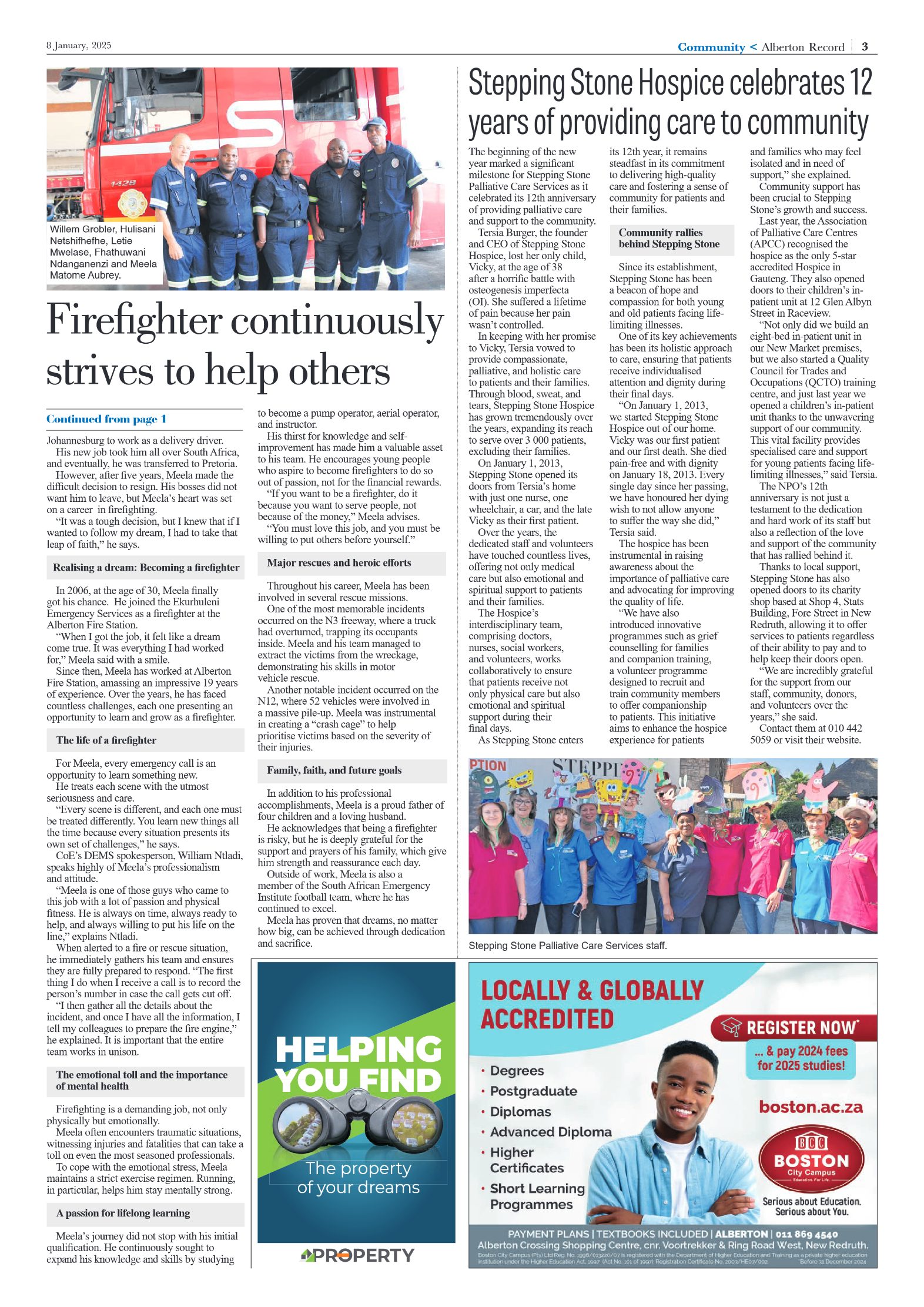Alberton Record 8 January 2025 page 3