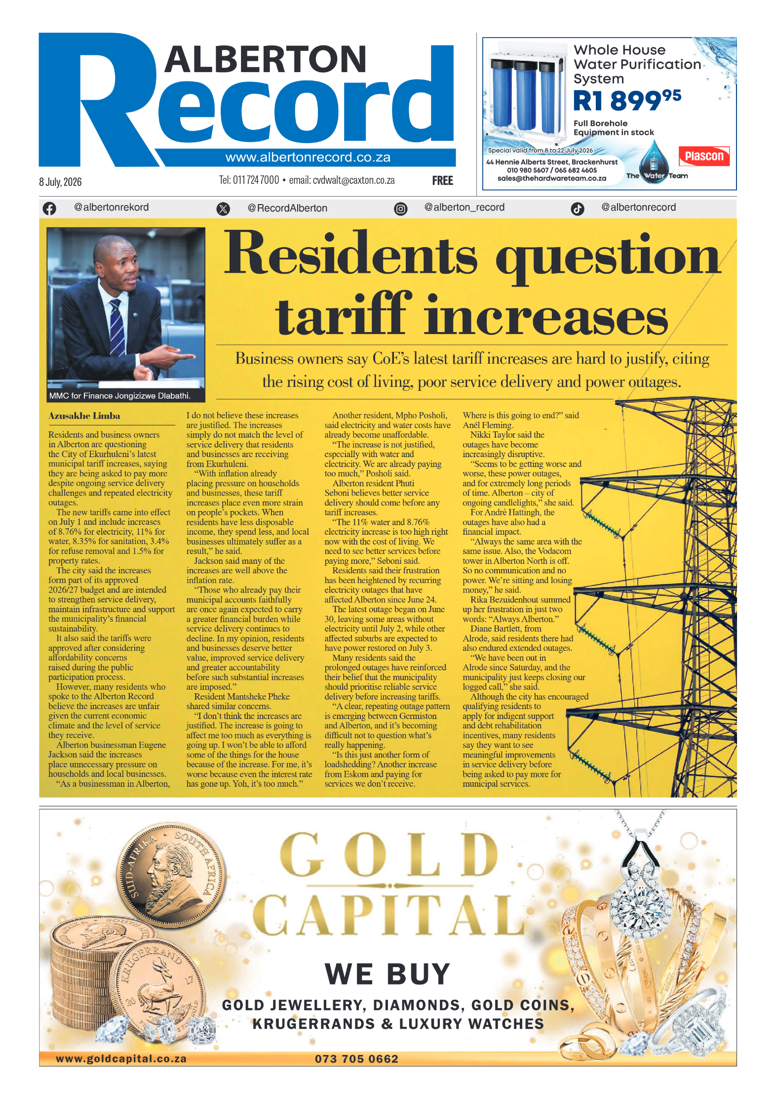 Alberton Record 8 July 2026 page 3