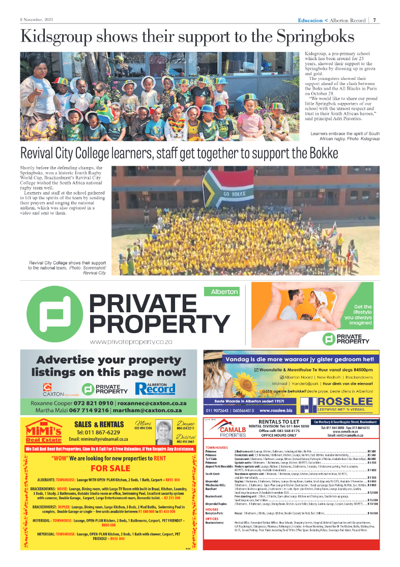 Alberton Record 8 November 2023 page 7