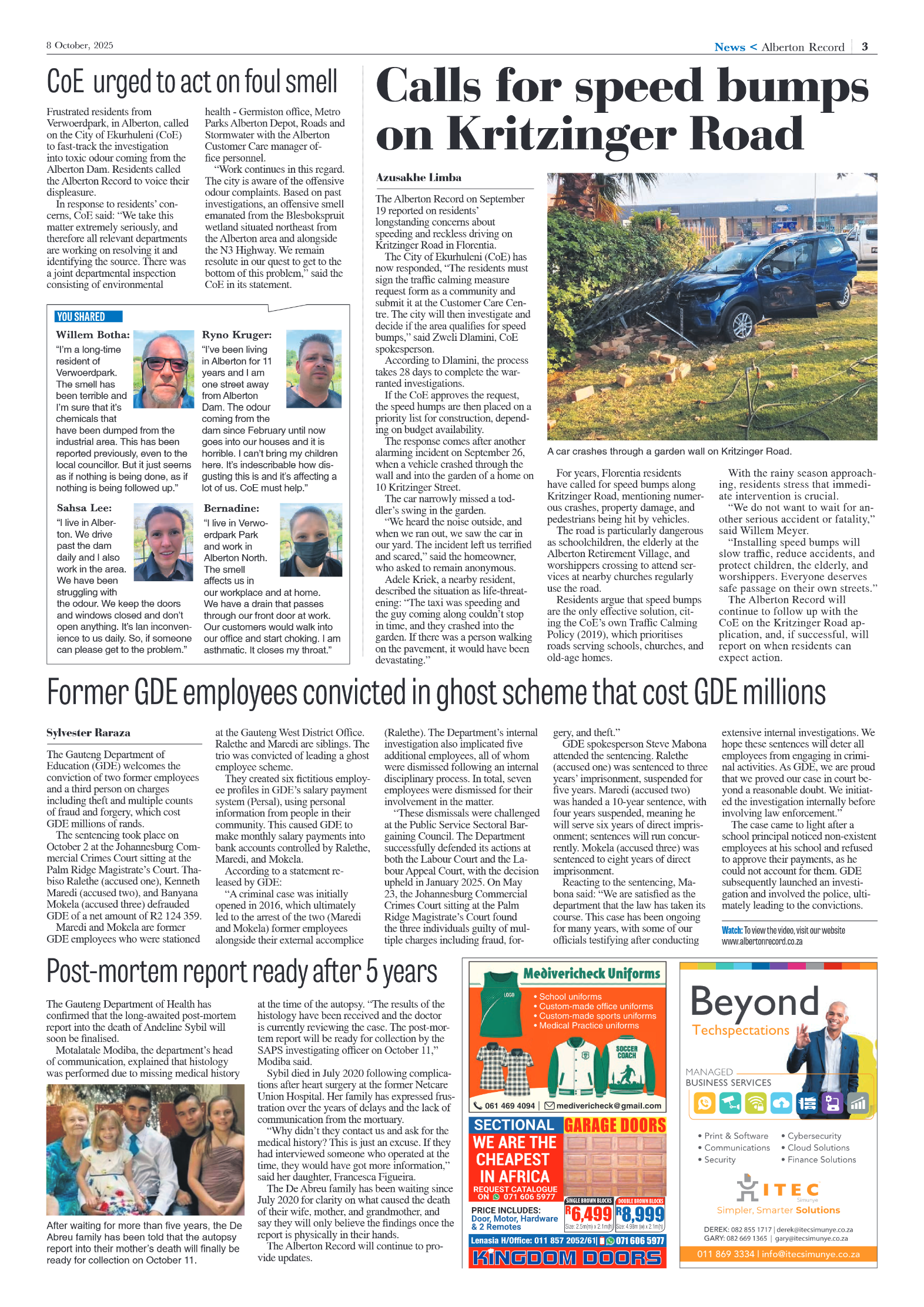 Alberton Record 8 October 2025 page 5
