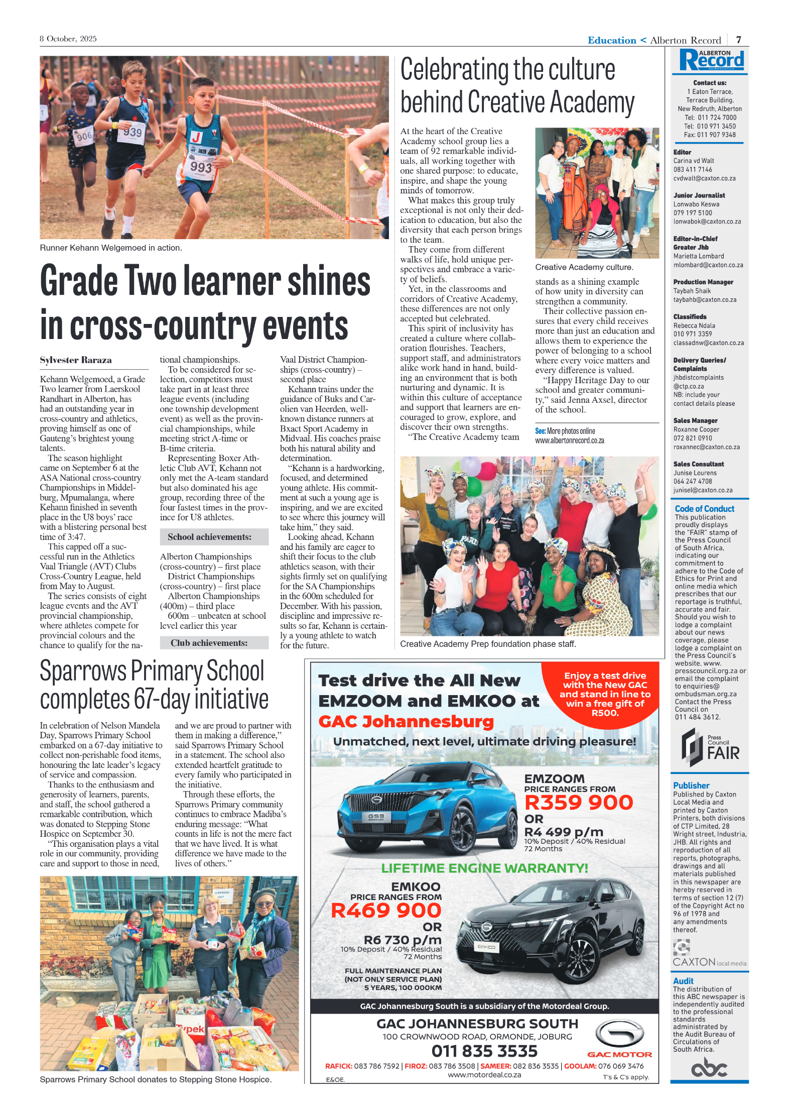 Alberton Record 8 October 2025 page 9