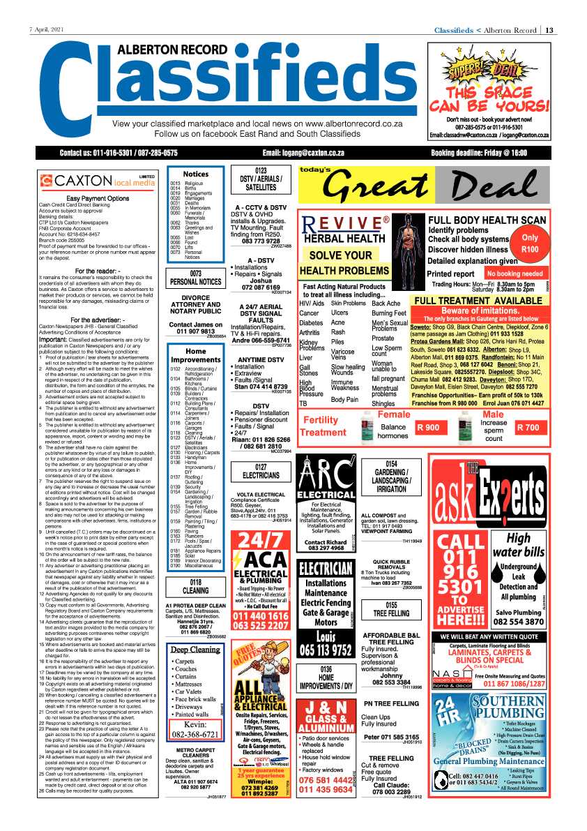 Alberton Record 9 April 2021 page 13