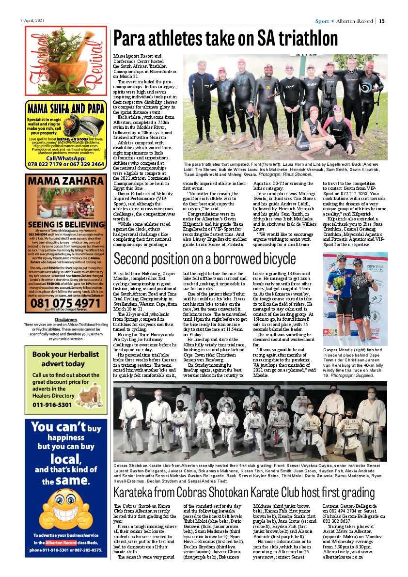 Alberton Record 9 April 2021 page 15