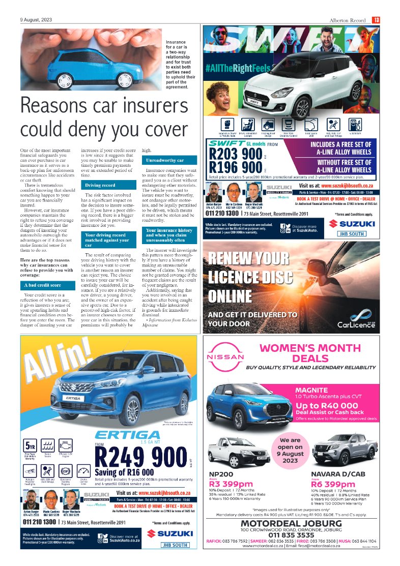 Alberton Record 9 August 2023 page 13