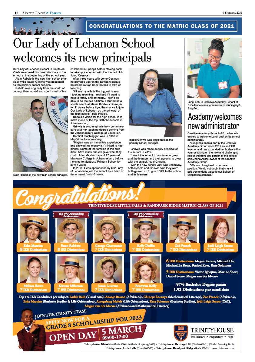 Alberton Record 9 February 2022 page 18