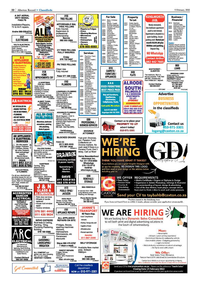 Alberton Record 9 February 2022 page 24
