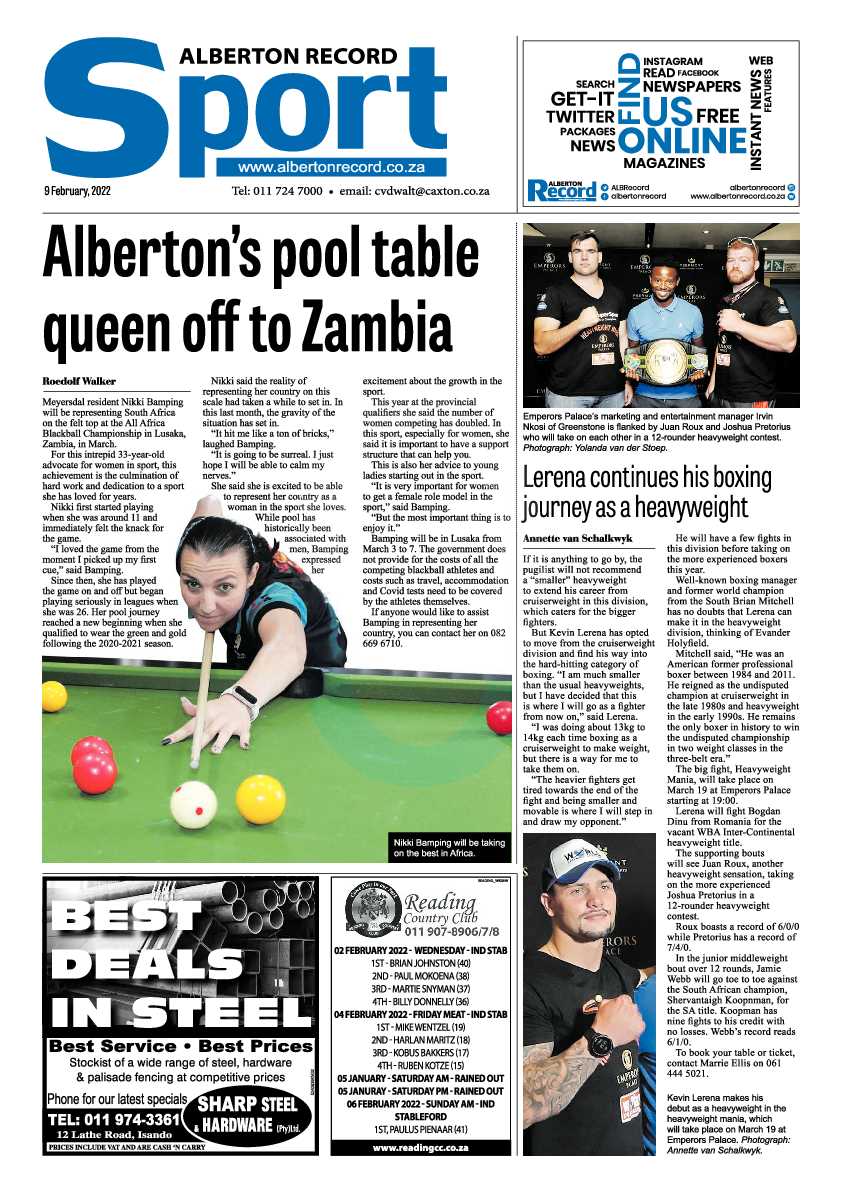 Alberton Record 9 February 2022 page 26