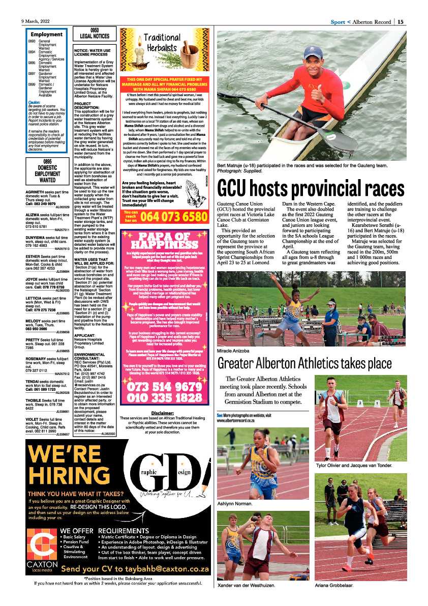 Alberton Record 9 March 2022 page 17
